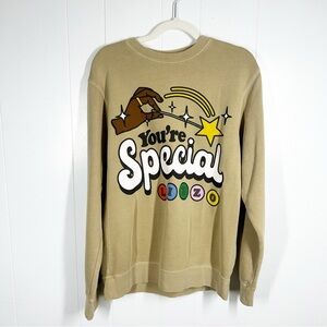 Lizzo You're Special Tan Graphic Long Sleeve Sweatshirt Small